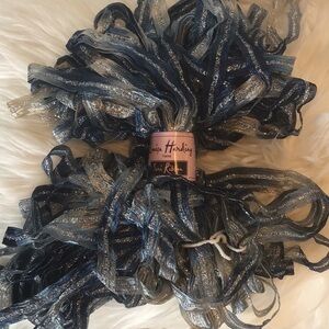 Louisa Harding - Sari Ribbon - Blue and silver 08